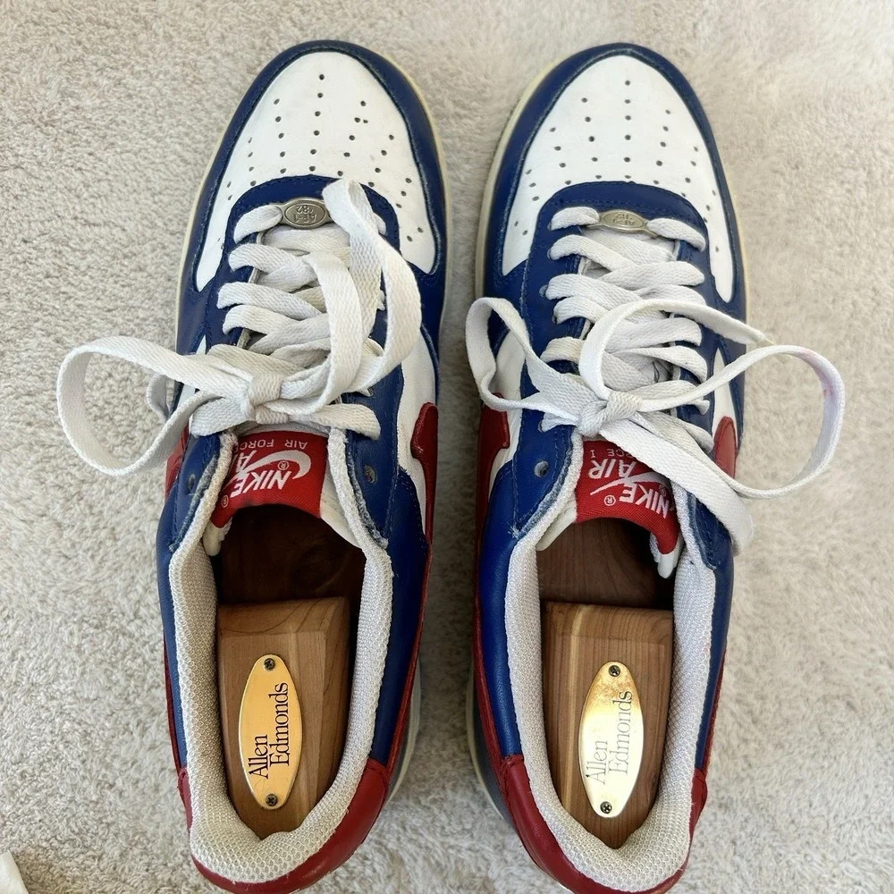 Nike Air Force 1 2004 USA Independence Day Red White Blue Size 9.5